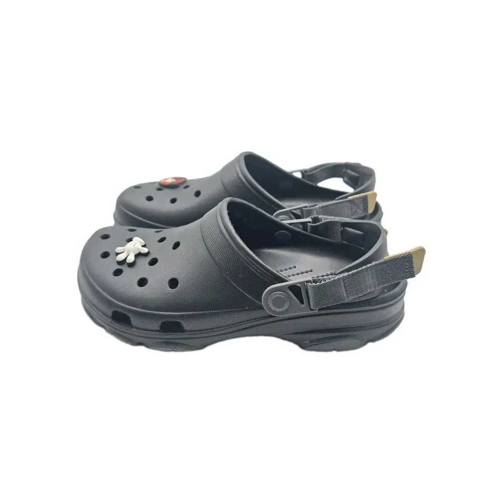Crocs Classic All-Terrain Clog Black Mens 9 Womens 11 Adjustable Strap Sandals